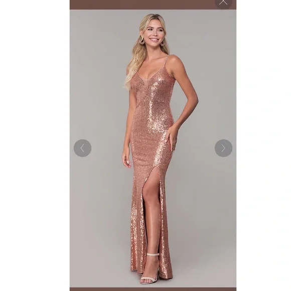Special Occasion Dresses Jcpenney 2025 Jcp Formal Gowns Elizabeth K GL3058  Fitted Sequin Gown Formal Dress Shops 3XL Green